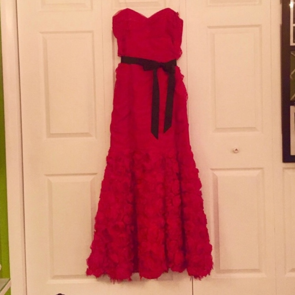 Red mermaid dress, size 12